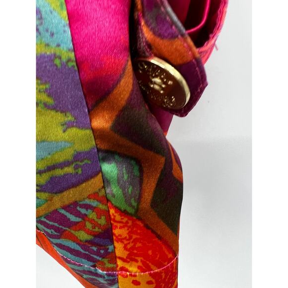 Y2k Apple Bottoms Women's Lightweight Button Front Romper Multicolor Size 11 12 - Picture 6 of 9